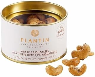 Plantin Truffle Cashews – Gourmet Roasted Cashew Nuts Infused with Truffle – Premium French Snack, Appetizer, or Gift for Cheese Boards, Wine Pairings, Entertaining, and Gifting (80g)