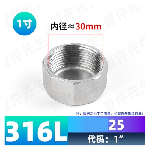 Tapón de rosca interior hexagonal G1 en acero inoxidable para bloquear tuberías de agua 3