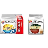 Tassimo Morning Café XL Mild & Smooth, 5er Pack Kaffee Kapseln im Big Pack (5 x 21 Getränke) & Kapseln Jacobs Café au Lait, 80 Kaffeekapseln, 5er Pack, 5 x 16 Getränke