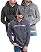 Produktbild JACK & JONES Kapuzenpullover 3er Pack Hoodie Sweat Shirt Langarm Herren mit Druck - 3er Hood Mix 3 - L