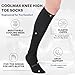 YABAIKE Compression Toe Socks Knee High Coolmax Hiking Socks Graduated Support for Running,Travel,Flight
