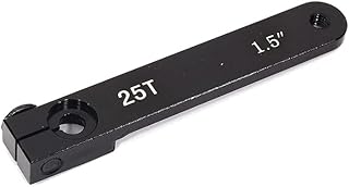 C31596BLACK Billet Machined Alloy Servo Horn 25T for Futaba Servo (r=38mm)