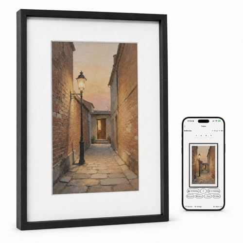 KoKonna AI E Ink Digital Picture Frame Color E-Ink Display WiFi Remote Photo Sharing Unlimited Cloud Storage Smart Photo Frame Home Decor Gift for Parents (Inches 7.3 Aluminum)