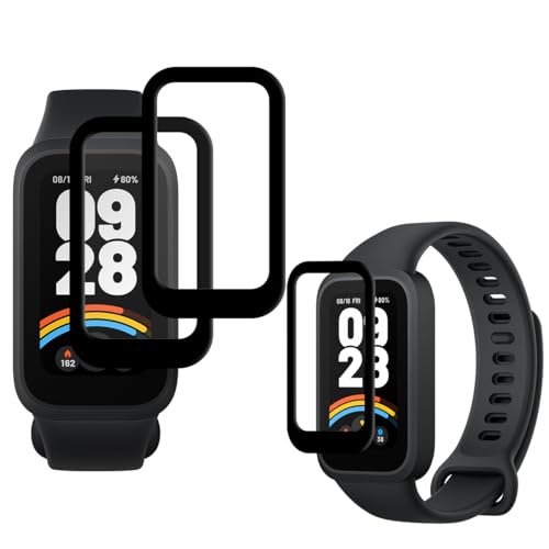 �Ή� Xiaomi Smart Band 9 active �t�B���� �y3���Z�b�g�z Xiaomi Band 9 active �ی�t�B���� PET������ �V���I�~ �X�}�[�g�o���h Band 9 active �t���ی�t�B���� �Y�f�@�� 3D�Ȗ� �S�ʕی�