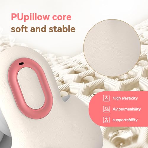 Almofada de pescoço para viagem em forma de U com fone de ouvido Bluetooth espuma viscoelástica almo