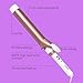 Conair Double Ceramic 1 ½-Inch Long Barrel Curling Iron, 1 ½-Inch Barrel Creates Soft Waves, Hair Waver for Use on Medium & Long Hair, White/Rose Gold