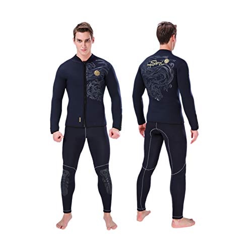 Dizokizo Wetsuit Top 5Mm Long Sleeve Neoprene Wetsuit Jacket For Men Women #TOP1