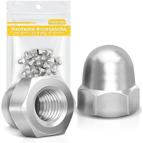 M6 Dome Cap Nuts 20Pcs by Caianwin Cover