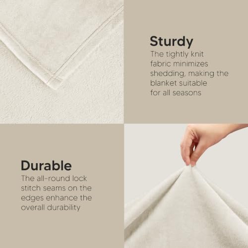Image of Utopia Bedding Ultra Soft Fleece Bed Blanket Throw Size Linen (50x60 Inch)