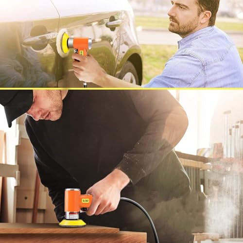 NuoDunco Druckluft Exzenterschleifer Mini 50mm 75mm Poliermaschine Auto Polierer Set