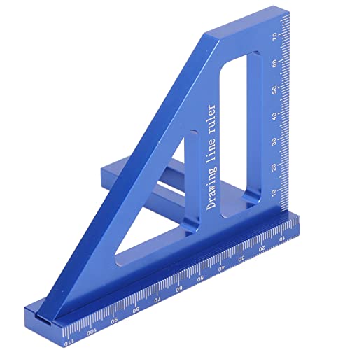 Angle Measuring Ruler for Triangle Carpentry Miter Gauge for Triangle Ruler 45 Alloy 90 Degree Angle