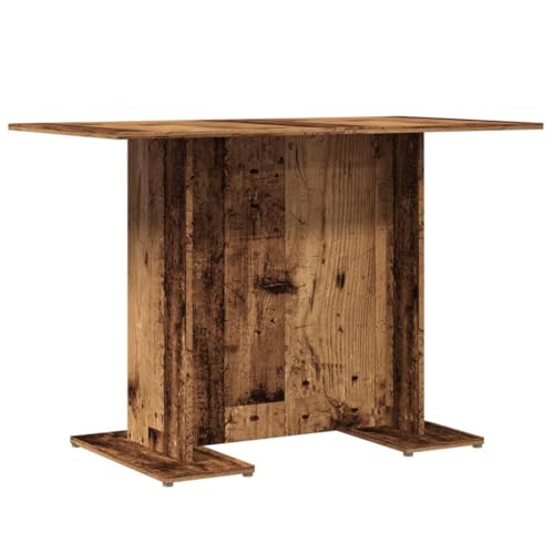 vidaXL Dining Table - 110 x 60 cm Old Wood - Engineered Wood, Versatile for Dining Rooms/Kitchens/Offices