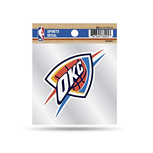 Rico Industries NBA Oklahoma City Thunder 4"x4" Small Style Decal - image 1