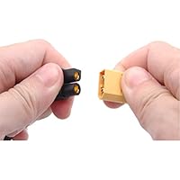 UY CHAN XT60 Male Bullet Connector to Male DC 5.5mm X 2.5mm DC5525