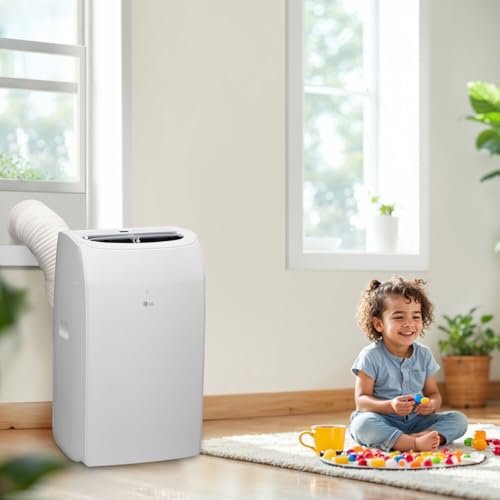Image of LG 10,200 BTU (DOE) / 14,000 BTU (ASHRAE) Smart Portable Air Conditioner, Cools 450 Sq.Ft. (18' x 25' room size),Smartphone & Voice Control works with LG ThinQ, Amazon Alexa and Hey Google, 115V