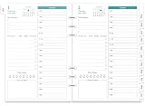 2026-2027 Planner Refills for A5 Binder - One Page Per Day Daily ＆ Monthly Planner, July 2026 - June 2027, Prioritized, To-Do List, Notes, Appointment Schedule, 6-Hole Punched, 5.8' x 8.3'