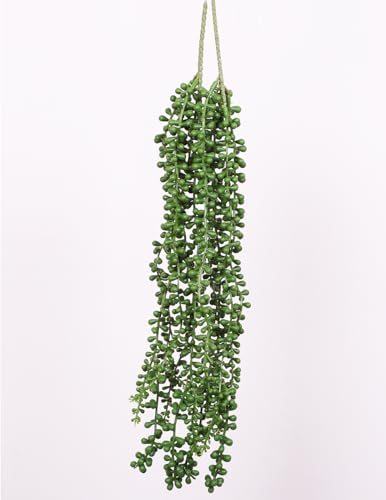 Best Artificial Hanging Plants for Your Home 46 Artificial Succulent Plants 20" Fake Hanging Pearls Plant String ...
