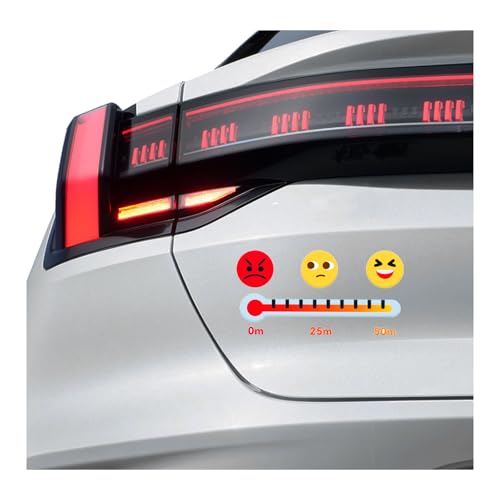 MaNeaz pegatinas coche decoracion coche “Mantener una distancia segura” Impermeable y reflectante para Parachoques Puertas Ventanas y Vidrio Pegatinas para Automóvil