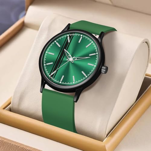 Image of Acnos Silicone Strap Analog Wrist Watch for Men (Black /Grey /Green)