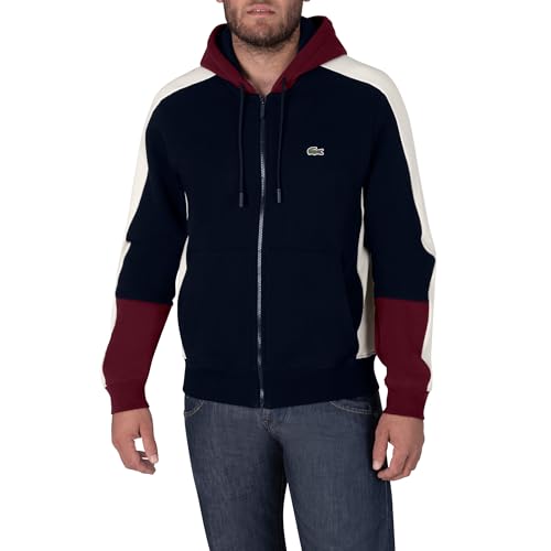 Lacoste Herren Kapuzenjacke SH1301, Männer Zip...