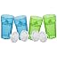 4-Pk Blue & Green