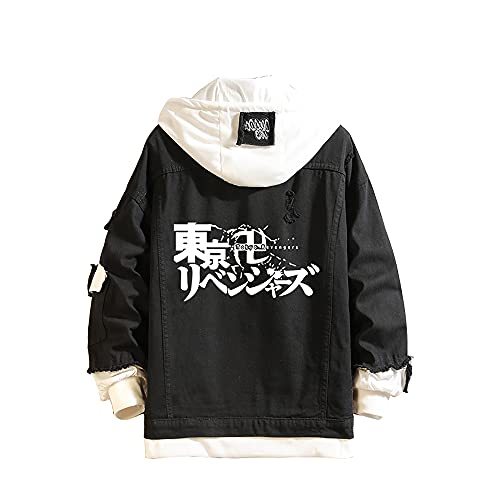 Zopmopae Anime Tokyo Revengers Jacket Manjiro Sano Ken Ryuguji Baji Keisuke Denim Cosplay Costume Harajuku Sweatshirt