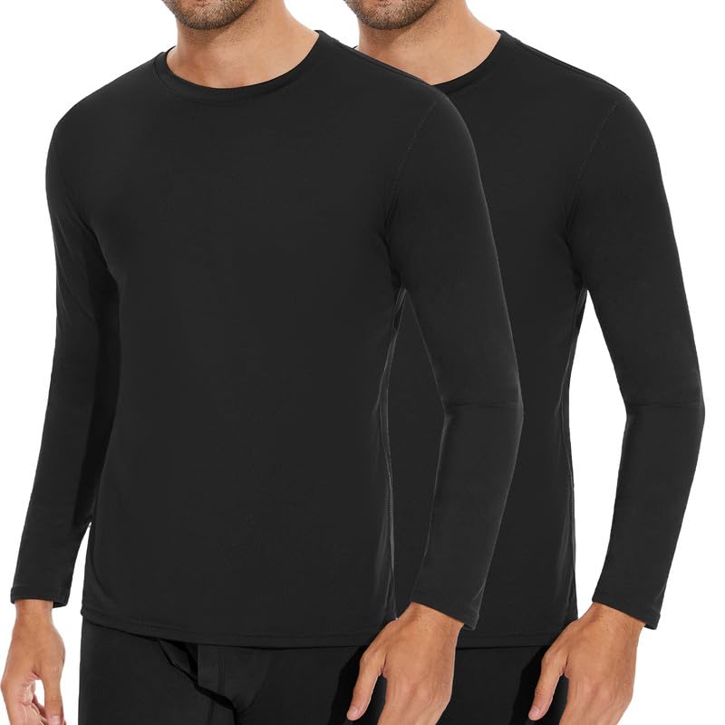 トップス FILTH 24AW DOUBLE LAYER THERMAL T-SHIRTS SIMIYA Mens Thermals Long Sleeve Undershirt Warm Fleece Lined Base