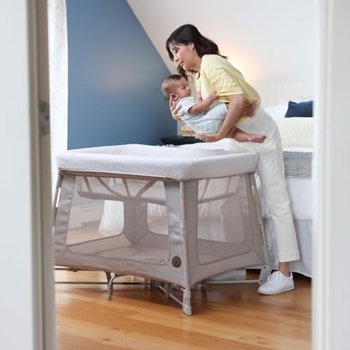 Maxi-Cosi Swift Baby Playard with Mat, Baby Playpen, Play Yard with Bassinet, Portable Playpen for Babies and Toddlers, Classic Graphite - image 6
