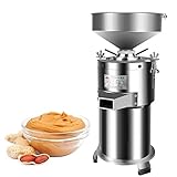 CAFIEDR Máquina trituradora de Mantequilla de maní Comercial de 1100 W, eléctrica, 2850 r/min, de Acero Inoxidable, para Mantequilla de sésamo, maní y almendras