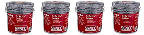 Senco 06A162P DuraSpin Number 6 by 1-5/8-Inch Drywall to Wood Collated Screw (1,000 per Box) (4-(Pack))