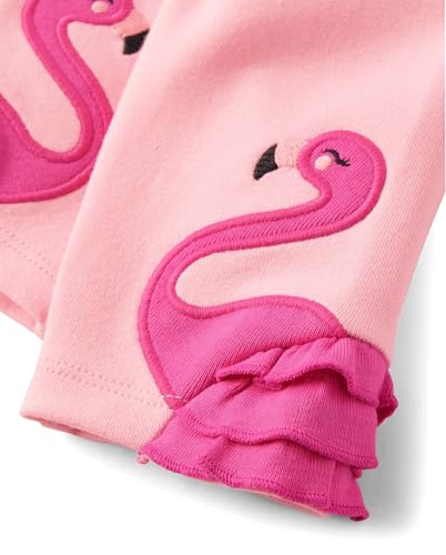 Gymboree,Girls,and Toddler Leggings,4 Years,Pink Palm Flamingo2