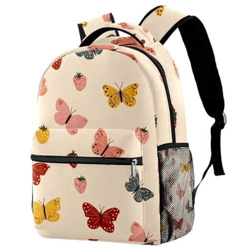 Sac à dos d'école et de campus de voyage pour filles et garçons avec porte-gourde