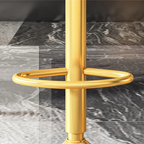 Tabouret de bar pivotant réglable 45-65 cm avec dossier ergonomique et base métal - 4