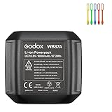 Godox WB87A Power Lithium Battery Pack DC 10.8V/9000mAh Compatible for Godox AD600 AD600B AD600BM...