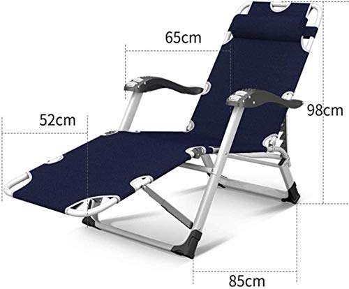 Fauteuil inclinable à bascule en acier pour jardin et camping