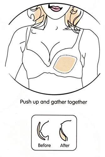 Waterproof Silicone Bra Inserts - Breast Pads Bust Enhancers for Summer Swimsuits & Bikini - Large(Fits C/D Cup) - Thumbnail 6