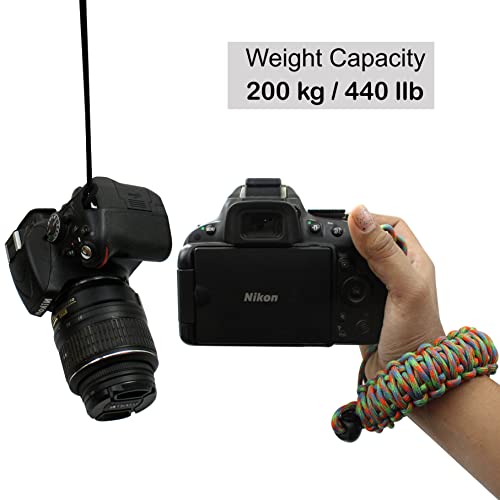 Image of Paracord Wrist | Camera Strap for Robust Hand Grip To Hold All DSLR Camera | Heavy gear | Binocular DCobra