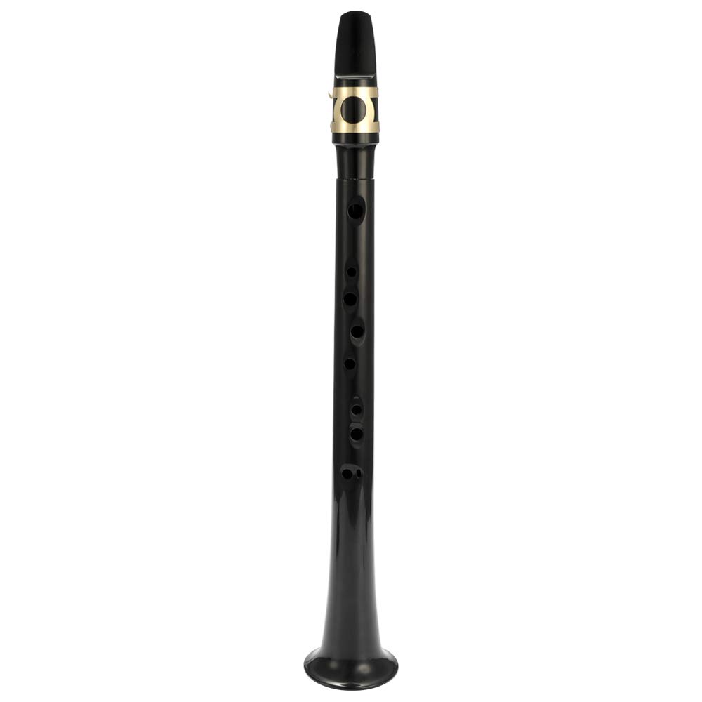 Black Pocket Sax Mini saxofón portátil Pequeño saxofón con bolsa de transporte Instrumento de viento de madera