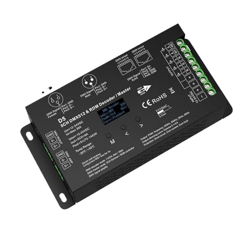Variateur DMX512 résout le scintillement LED avec gradation 16 bits écran OLED - 6