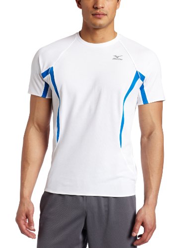 Mizuno Rider T-Shirt pour Homme anti-transpiration avec coutures plates anti-irritations