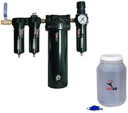 ATD Tools 7763 Large 30-SCFM Desiccant Air Drying System with 1/2" Pipe