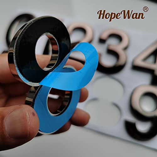 Hopewan Mailbox Numbers, Self Adhesive Door Address Number Stickers For Home Room Office Apartment, Antique Bronze Style.(2.75" - Pack Of 20, Bronze) #TOP2