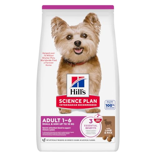 Hill's Canine Adult Small & Mini Lamm & Reis Hundefutter, 1500 g