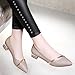 LSIGHTUS Fashion Slip-On Summer Pointed Toe Breathable Casual Fashion High Heels Elegant Comfortable Low Heel Sandals Banquet Shoes Women