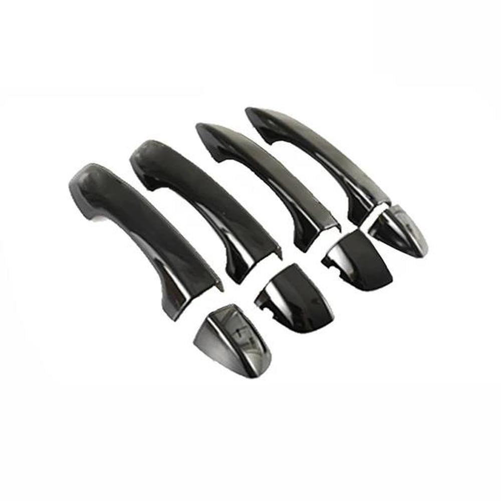 Sxqpocar 4Handle No Keyhole For Touran Mk2 5T 2015 2016 2017 2018 2019 2020 2021 2022 Gloss Black Door Handle Cover Stickers Car Accessories Replacement Parts(4Handle No Keyhole)