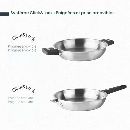 Corps de poêle Lacor Combi en acier inoxydable ø20cm 1L - 5