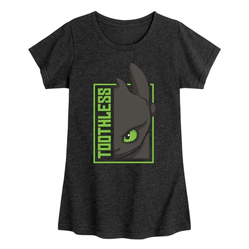 How to Train Your Dragon - Toothless - Toddler & Youth Girls Short Sleeve Graphic T-Shirt
