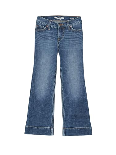 Wrangler Girls' Retro Trouser Jeans, Wren, 6