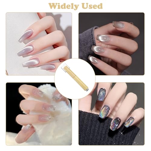 Abnehmbarer multifunktionaler Nagelmagnet, Magnete für Nagelkunst, abnehmbares Designwerkzeug, zylindrische Form für einfachen Halt, geeignet zum Erstellen personalisierter Nagelkunst