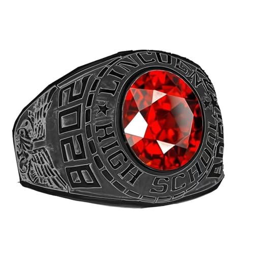 Lypic Custom 925 Sterling Silver Class Ring for Men High